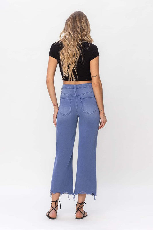 90's Vintage Crop Flare Jeans