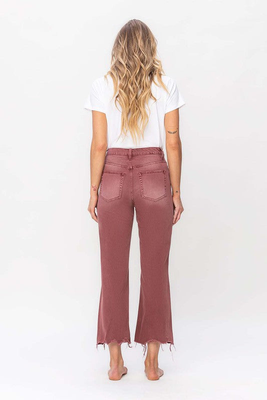 90's Vintage Crop Flare Jeans